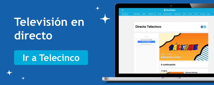 Pincha para acceder a Telecinco online Acceso directo a Telecinco online